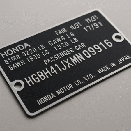 Aluminum VIN Plates: Why They Matter and Where to Order a Replacement