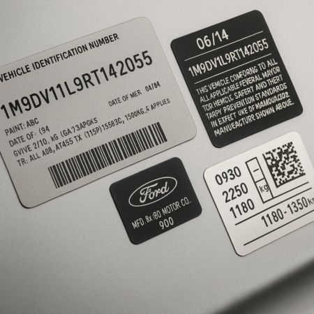 VIN Stickers: Requirements, Standards, and OEM-Level Manufacturing
