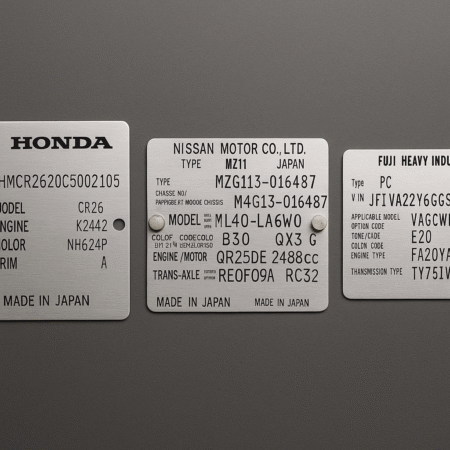 Replacing Factory VIN Plates on Japanese Cars: Honda, Nissan, Subaru